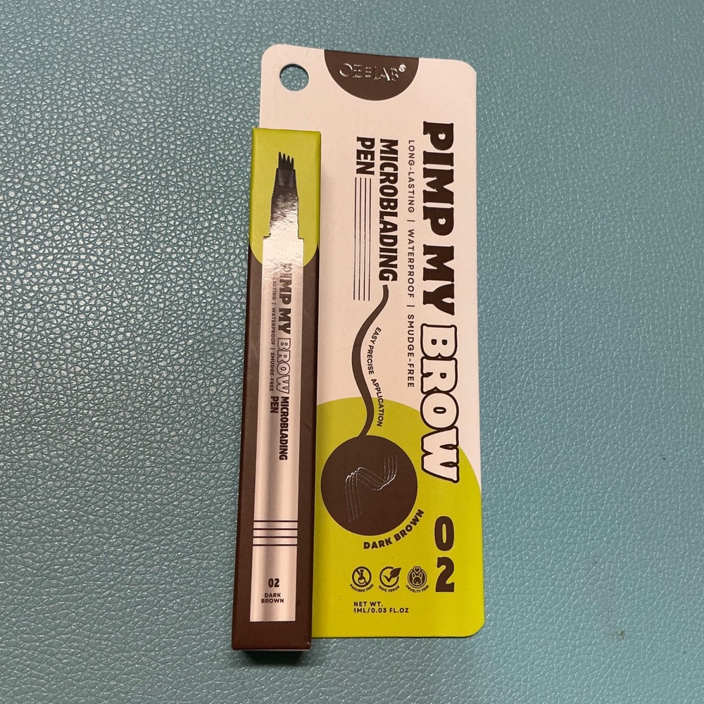 Pimp My Brow Microblading Pen Dark Brown 02 Long Lasting Waterproof Smudge Free